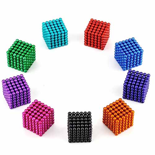 TetraMag - Pink - Cubo da 216 sfere magnetiche - Tetramag